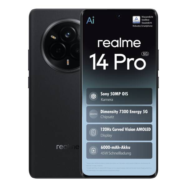 Realme Mobile Smartphone 14 Pro 5G 512GB Grau