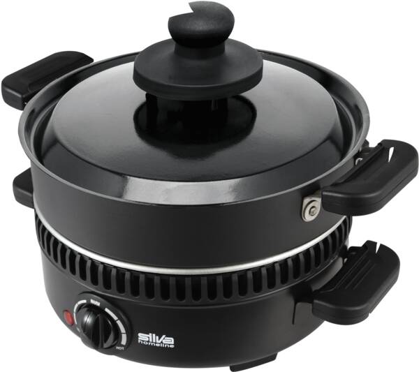 Silva Tischgerät PK-M800 Maroniofen mit Wendegrillplatte Schwarz