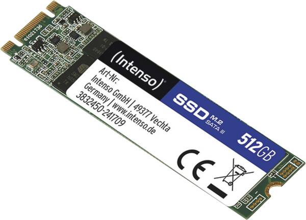 Intenso Solid State Modul (SSM) 512GB M.2 SSD SATA III Top