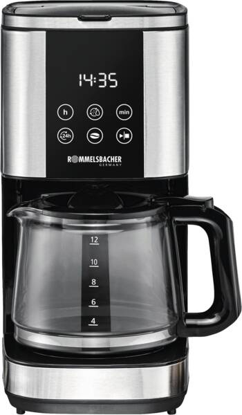 Rommelsbacher Filterkaffeemaschine FKM 1000 Edelstahl-Schwarz