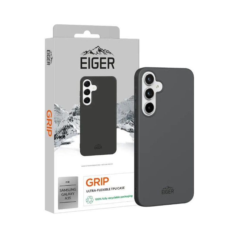 Eiger Grip Case Samsung A35 schwarz