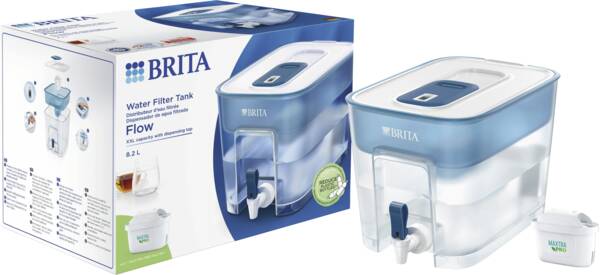Brita Wasserfilter Flow Weiss-Petrol