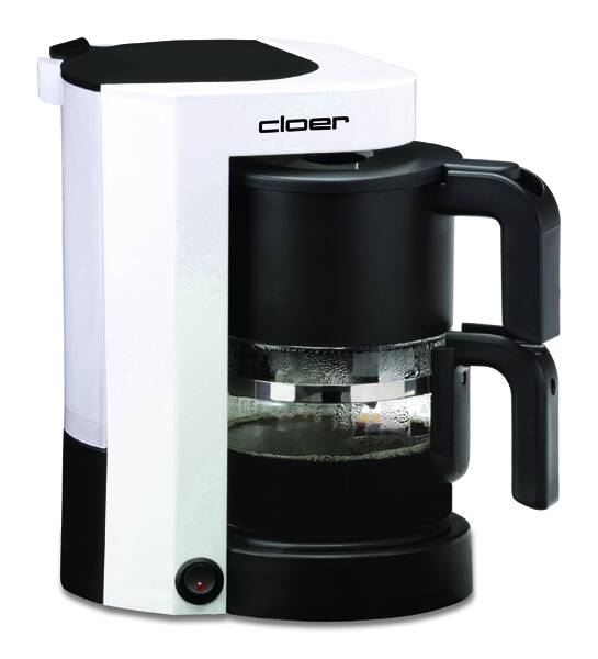 Cloer Filterkaffeemaschine 5981 Weiss-Schwarz