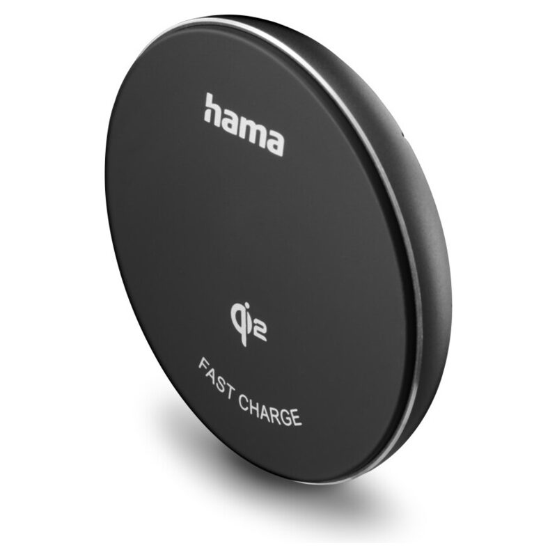 HAMA Wireless Charger/Induktion Qi2-Schnelllader und Smartphonehalter, magnetisch, 15W, schwarz