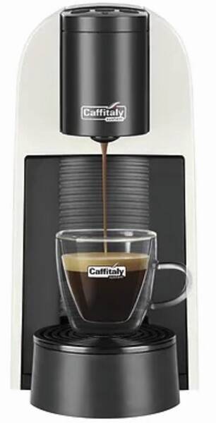 Caffitaly Kaffeekapselautomat S35R.3 Volta Weiss OnPack Set