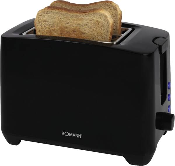 Bomann 2-Scheiben-Toaster TA 6065 CB Schwarz