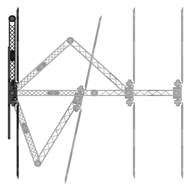 Hama TV-Wandhalterung FULLMOTION, 165cm (65), VESA 100x100 bis 400x400, ultraslim, Schwarz