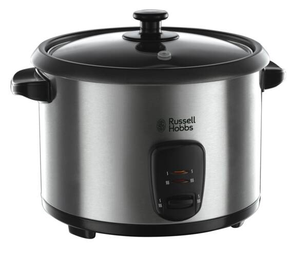 Russell Hobbs Reiskocher Cook@Home Elektrischer Reiskocher Edelstahl-Schwarz