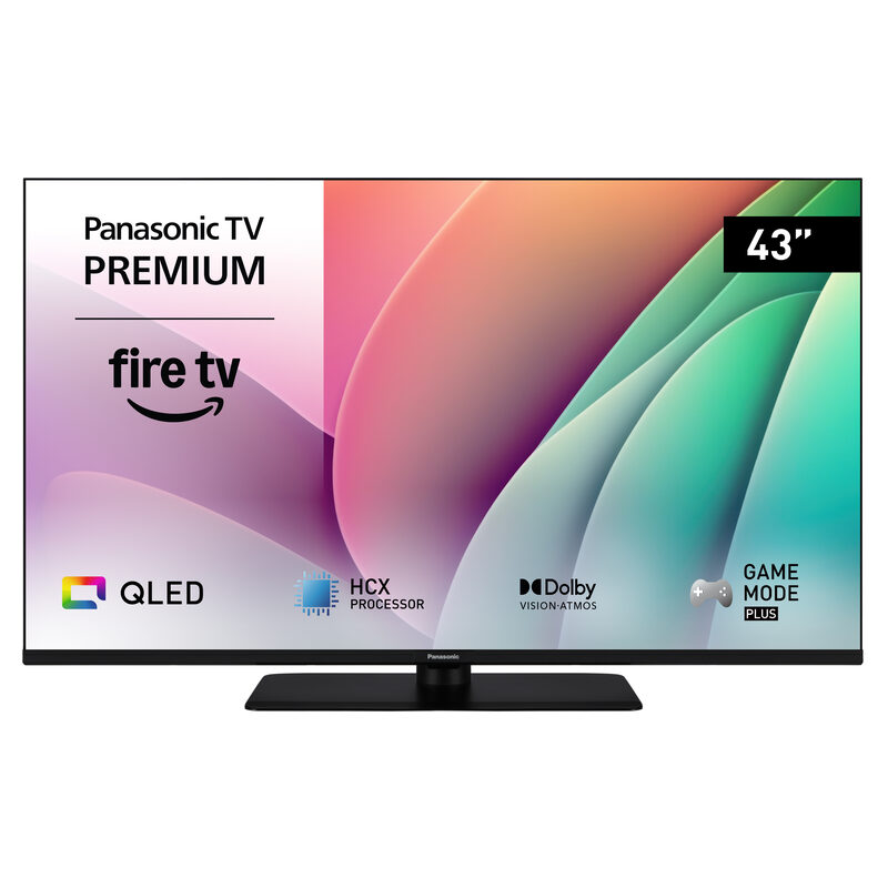 Panasonic TV-43W80AEZC, 43 Zoll/108cm, 4K QLED UHD Smart TV, schwarz