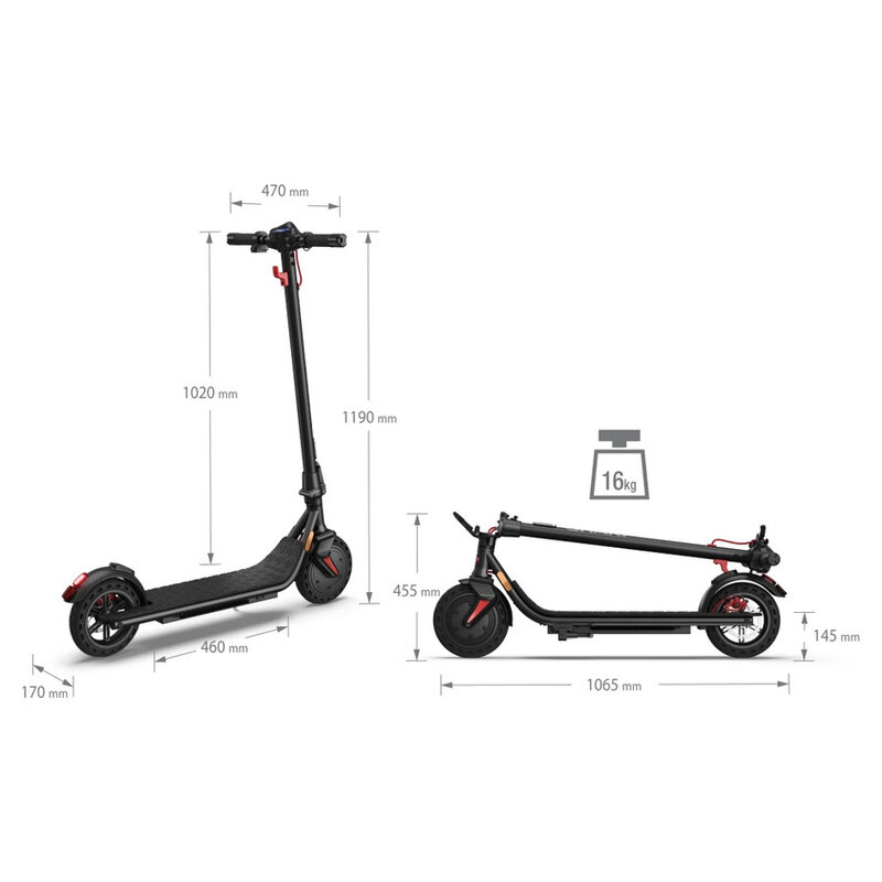 Sharp KS3A E-Scooter Display 7,5Ah schwarz