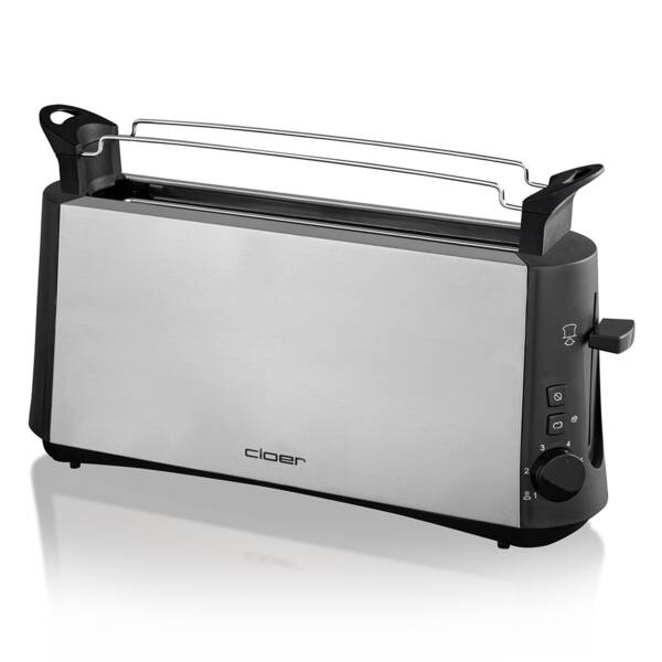 Cloer Langschlitz-Toaster Toaster 3810 Edelstahl-Matt