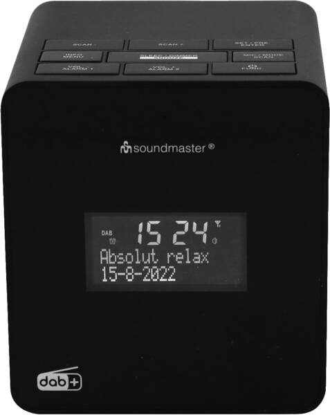 Soundmaster Uhrenradio UR109SW Schwarz